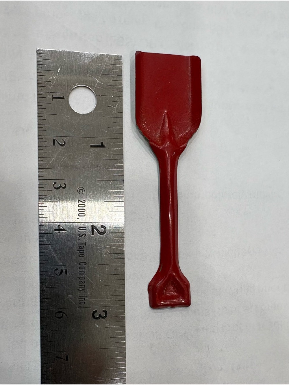 Rare Vintage 1920 - 1930s Cracker Jack Red Shovel Scoop Toy Prize Premium Tin